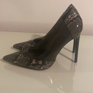 Snake skin inspired heels